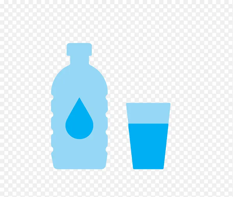 矿泉水瓶矢量图