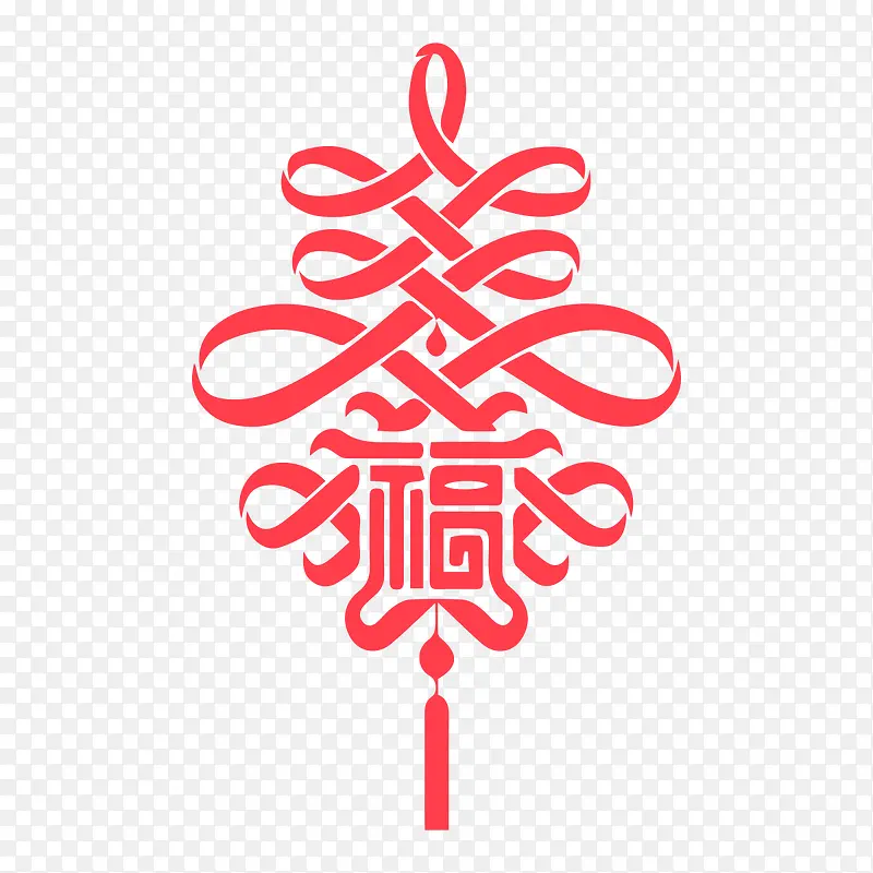 新年红色创意中国结