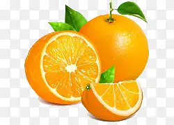 卡通手绘新鲜的橙子