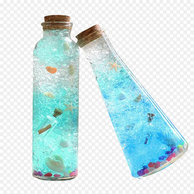 海洋玻璃瓶心愿瓶软塞