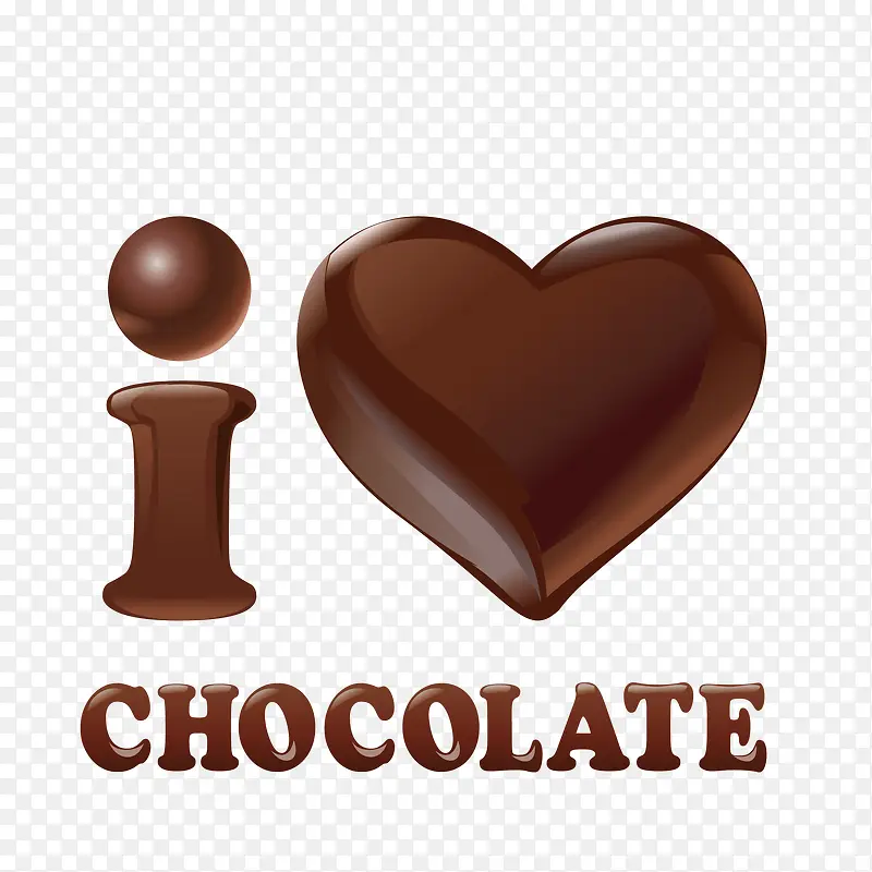 爱心巧克力标志