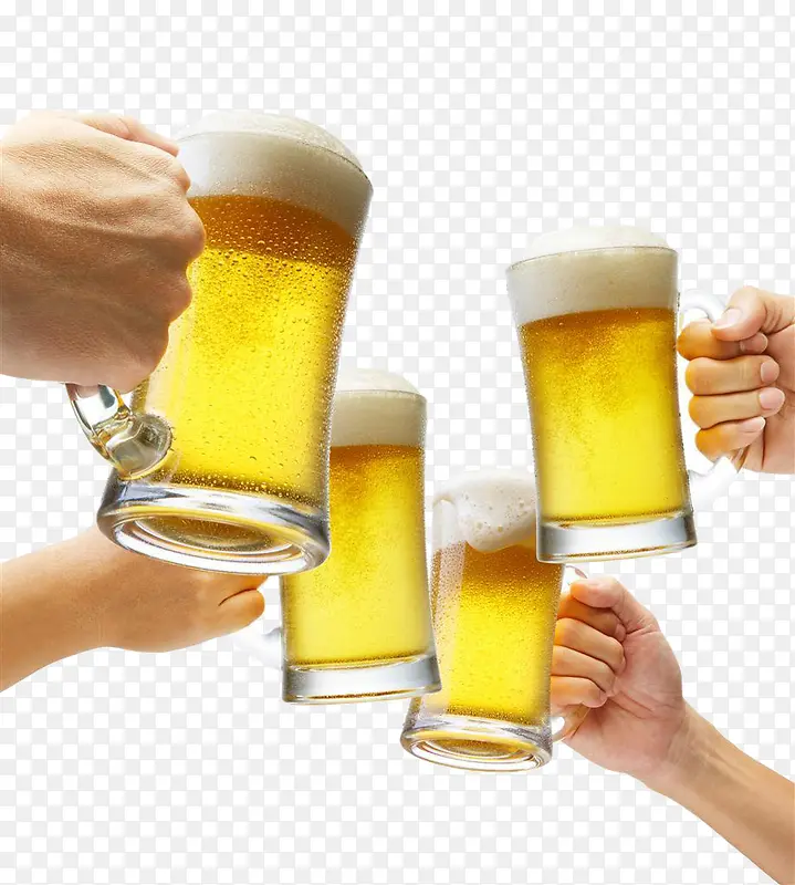 举着啤酒碰杯庆祝PNG图片素材下载_图片编号ydozrzez-免抠素材网