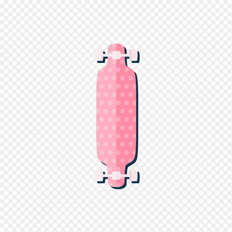 粉红色的滑板