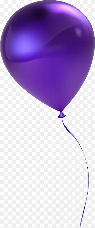 紫色简约气球装饰图案