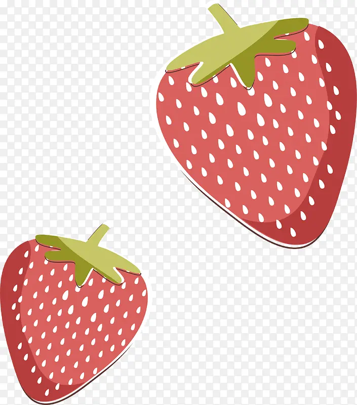 草莓png矢量元素