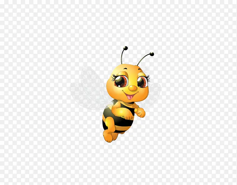 可爱卡通大眼睛小蜜蜂