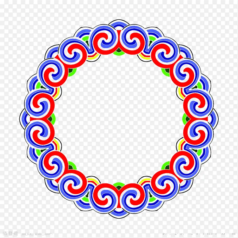 藏式彩色圆环