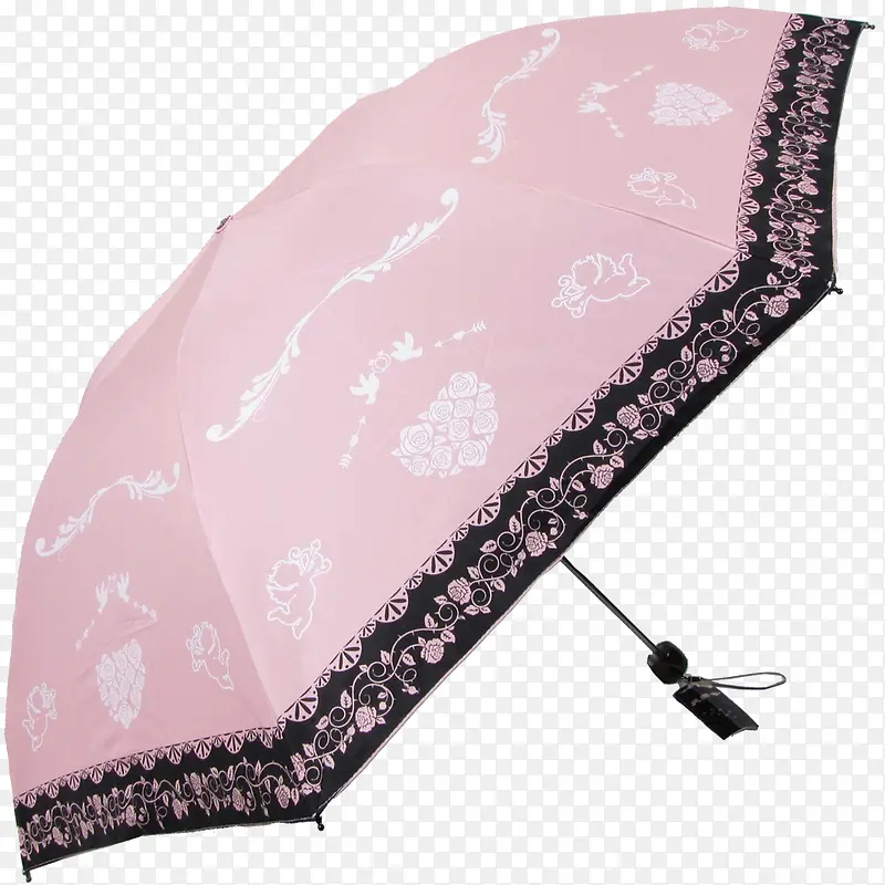 防紫外线黑胶折叠天堂伞