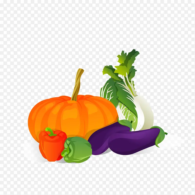 卡通蔬菜食物设计