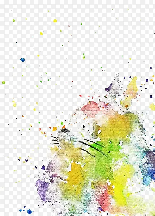 彩绘龙猫元素
