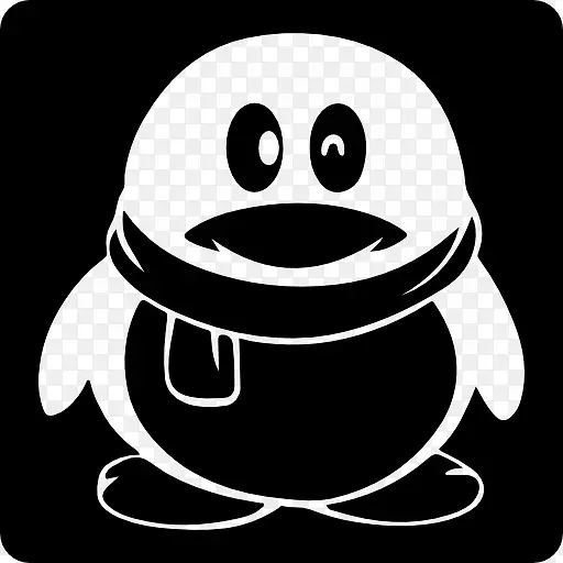 QQ的社会标志的企鹅图标