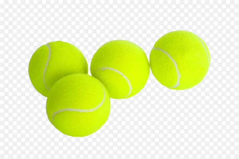 四个网球