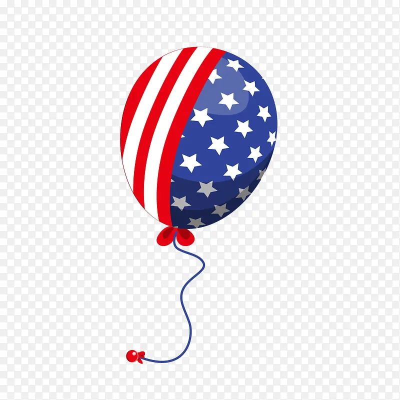 矢量美国国旗样式气球