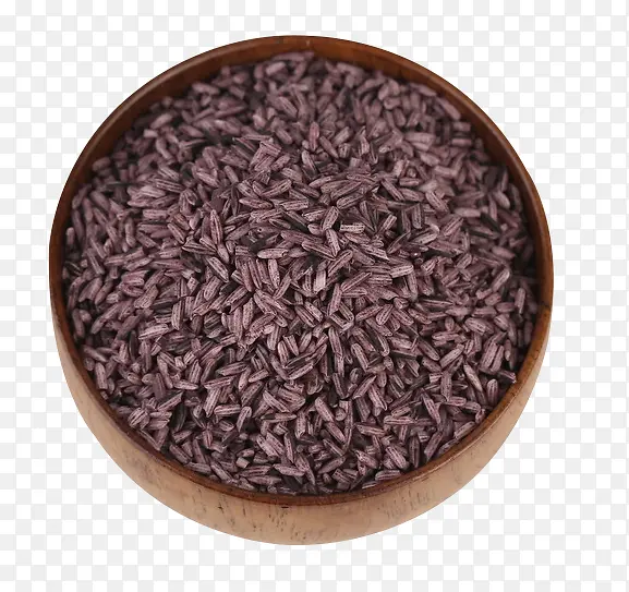 木碗紫米杂粮