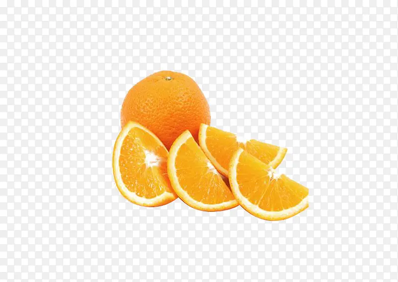 四瓣切片橙子