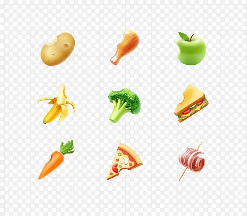 立体食物质感素材