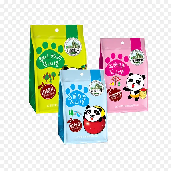 熊猫卡通零食包装袋