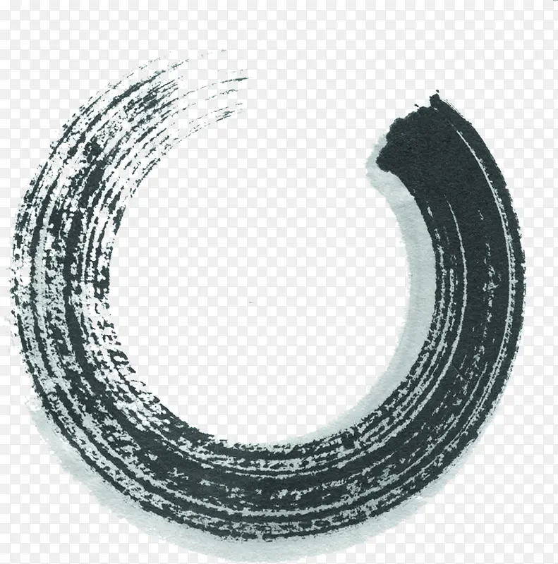 黑色墨迹圆环