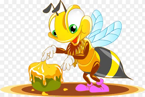 蜜蜂蜂蜜素材