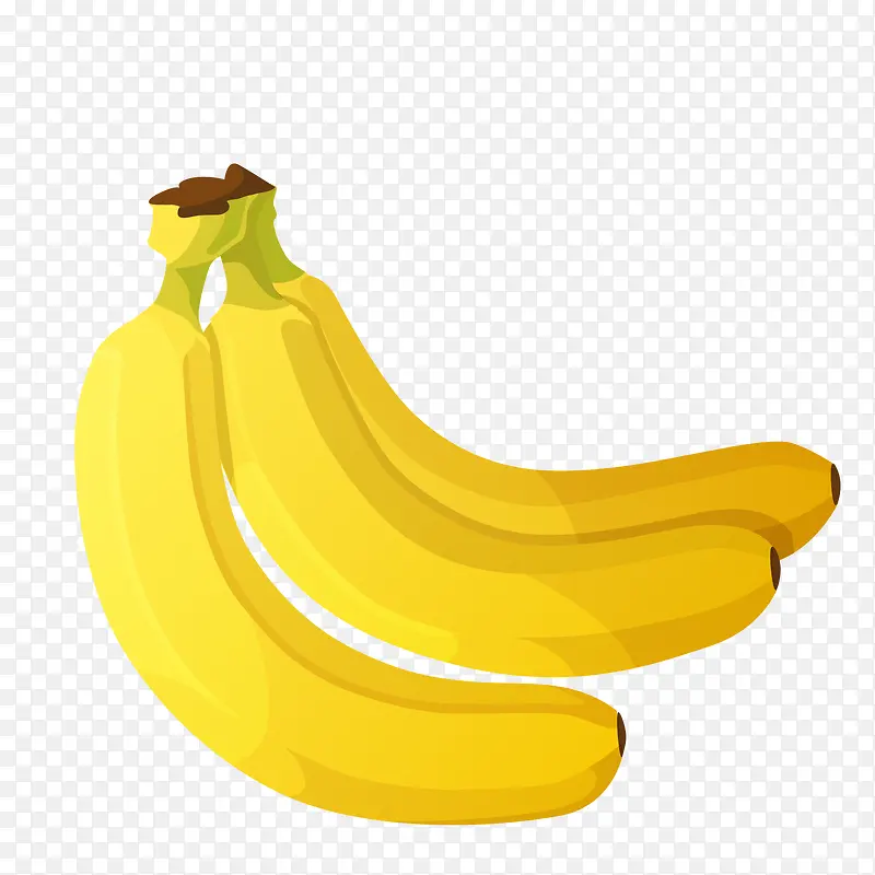 黄色的香蕉食物设计