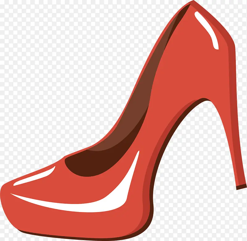 红色高跟鞋素材