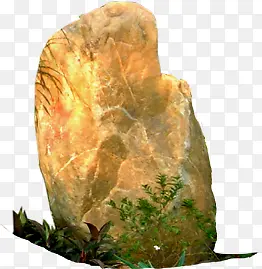 高清摄影黄色的石头
