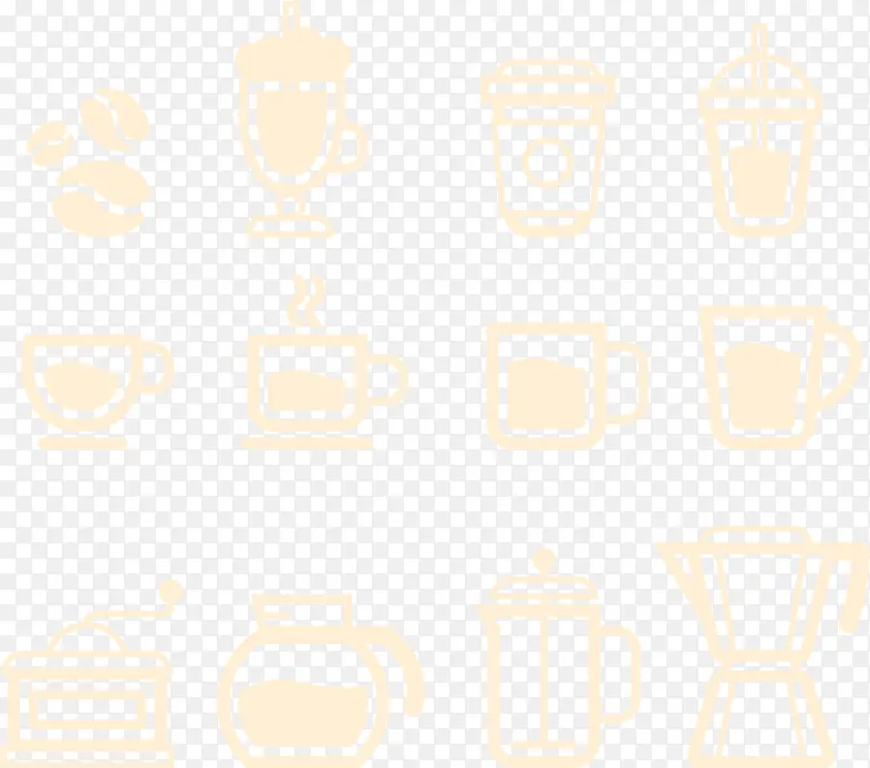 咖啡机杯子厨房png矢量素材