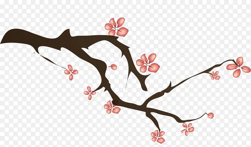 绘画梅花图案