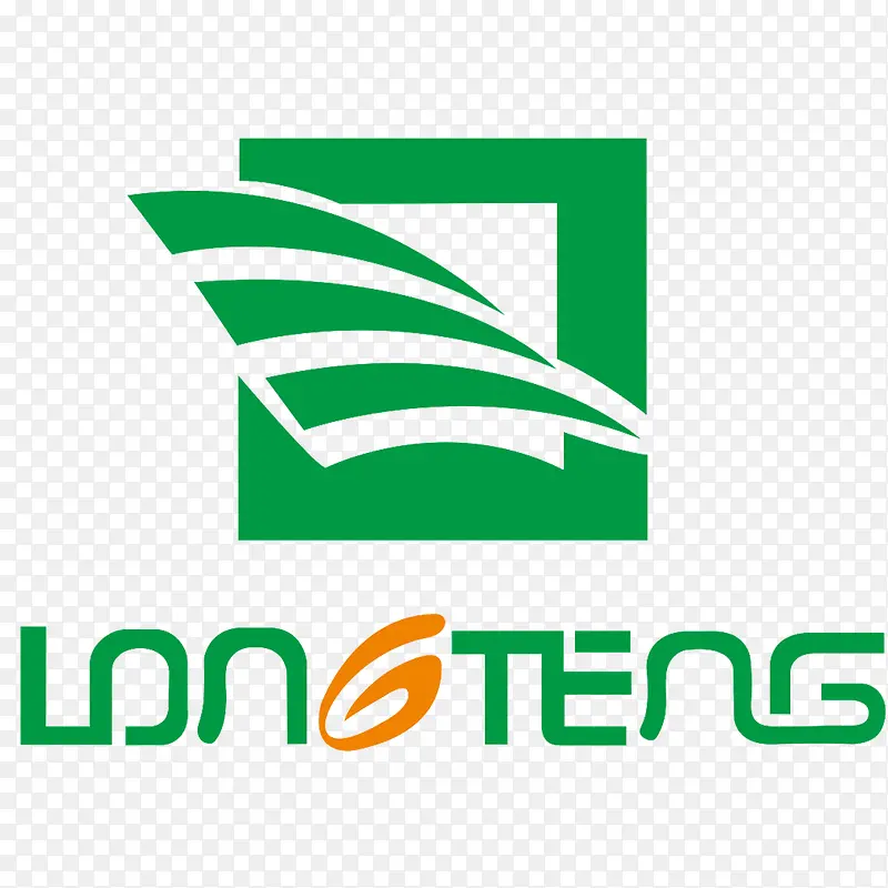 方形英文简约环保园林logo