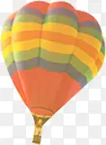 彩色模糊时尚彩绘热气球
