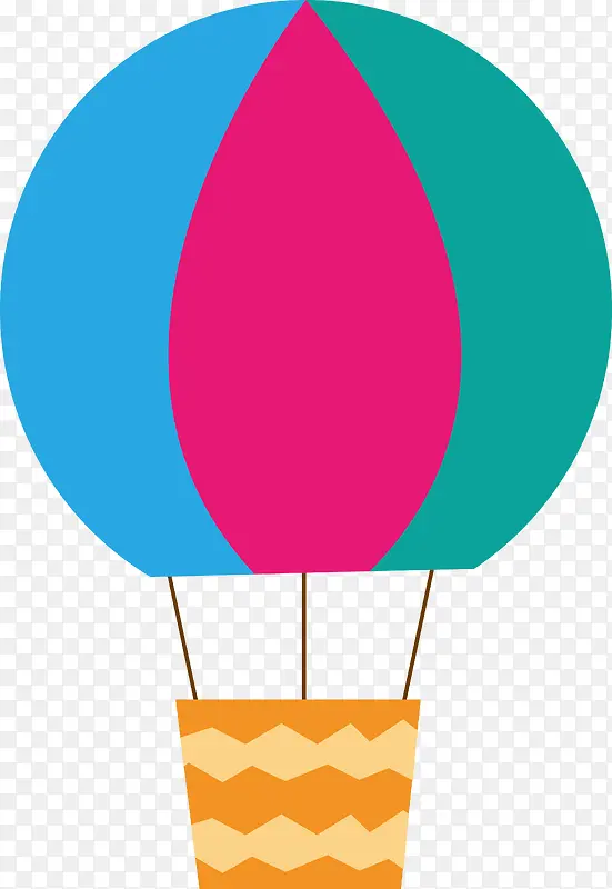 漂浮的气球矢量图