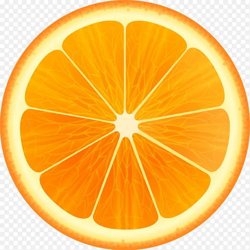 橙色美味橘子