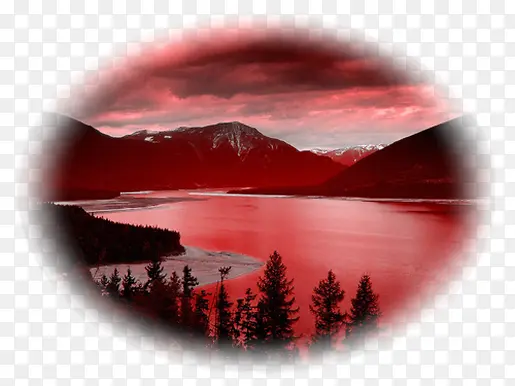 摄人心魄湖景
