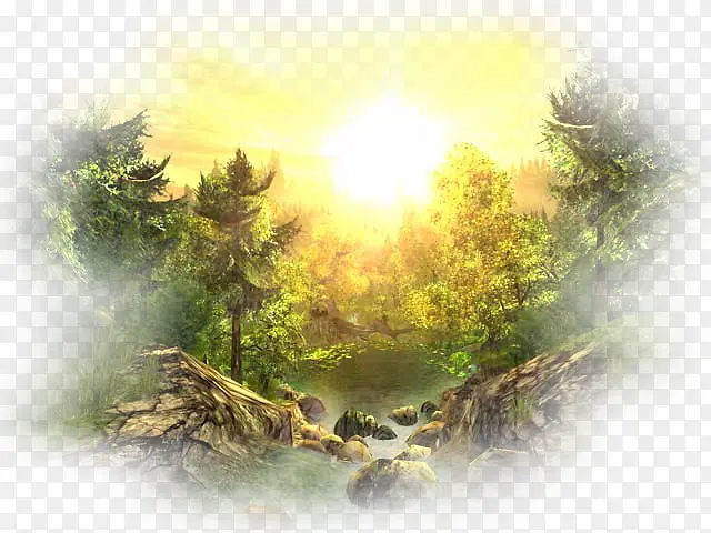 太阳下的森林PNG图片素材下载_图片编号ydozvaoo-免抠素材网