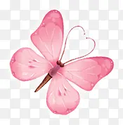 粉色唯美蝴蝶造型