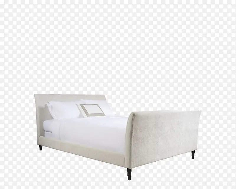 3d装饰床品 白色的床