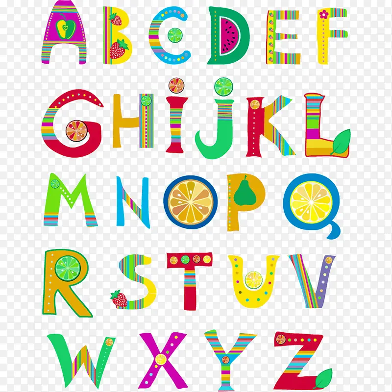 创意26字母图片素材