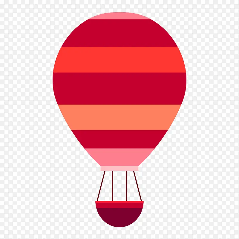 红色热气球素材