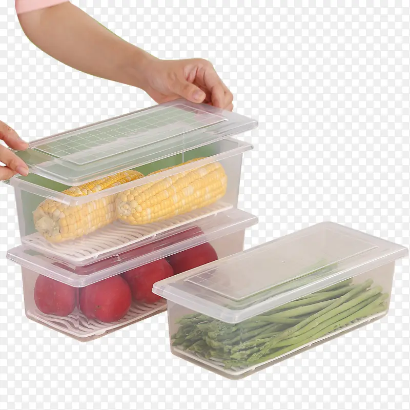 实物蔬菜食品收纳盒