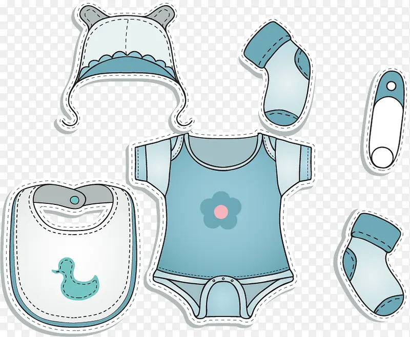 婴儿衣服PNG矢量素材