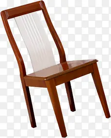 倾斜红色实木椅子