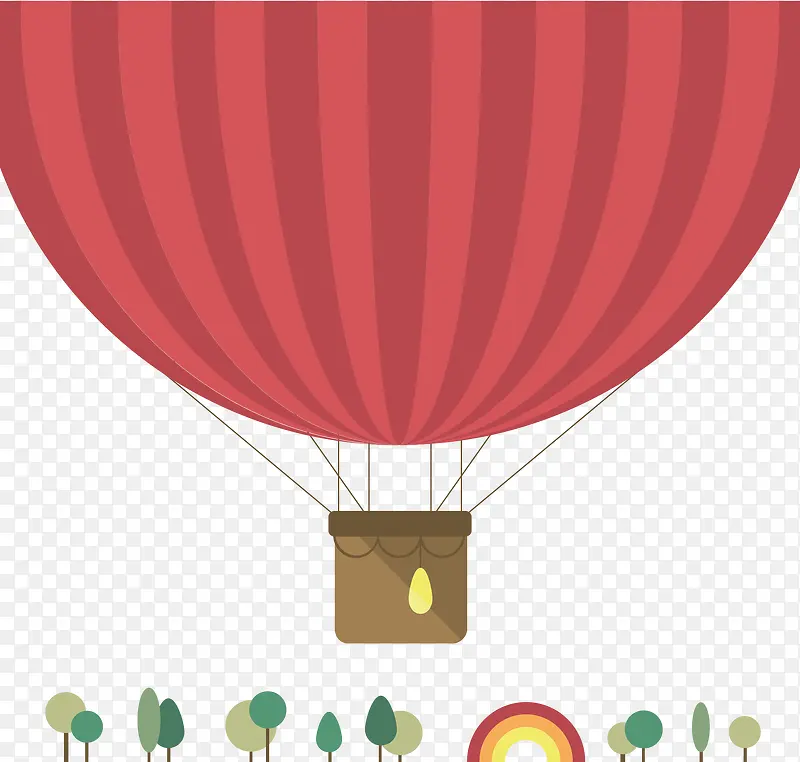 背景装饰图案 热气球 卡通元素