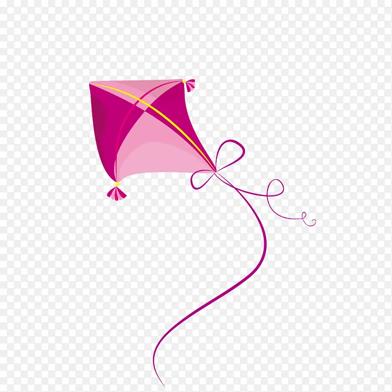 粉色卡通的风筝