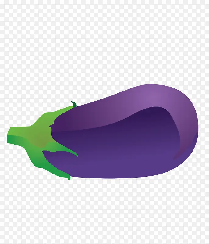 一个紫色茄子