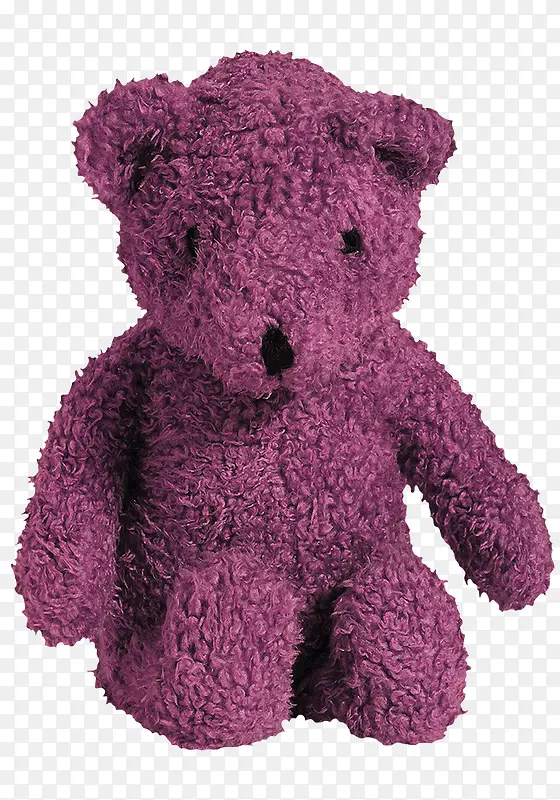 紫褐色玩偶小熊