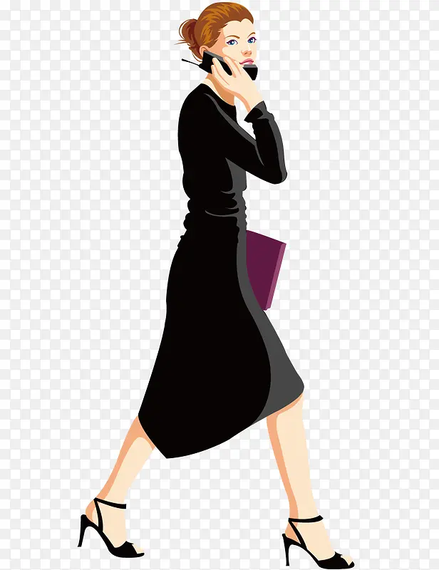打电话的女人