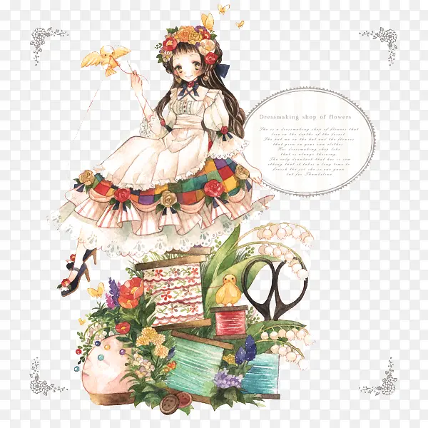 手绘美少女