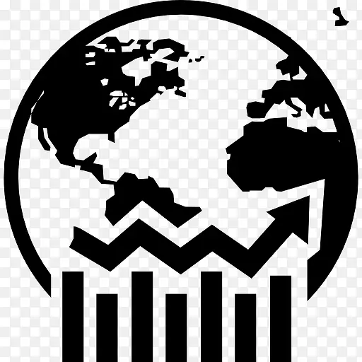 地球的符号与商业图形图标
