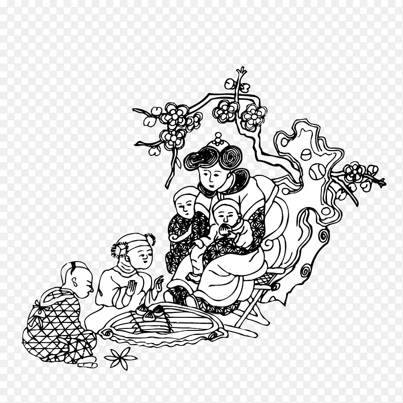 中国民间矢量人物