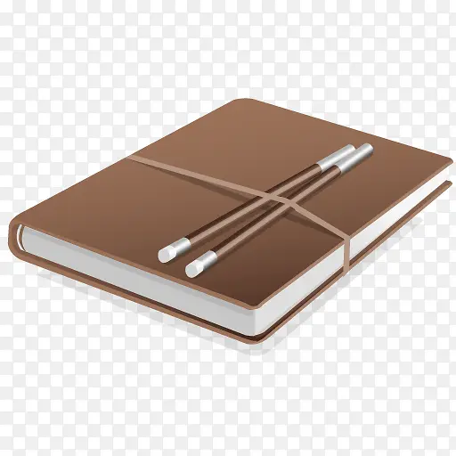 棕色笔记本子